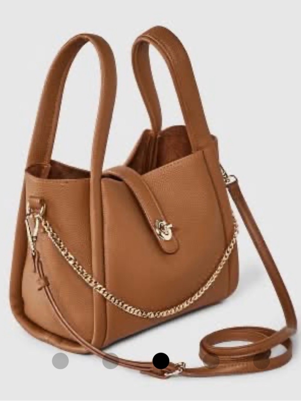 A New Day Mini Crossbody Tote Bag with Gold Chain